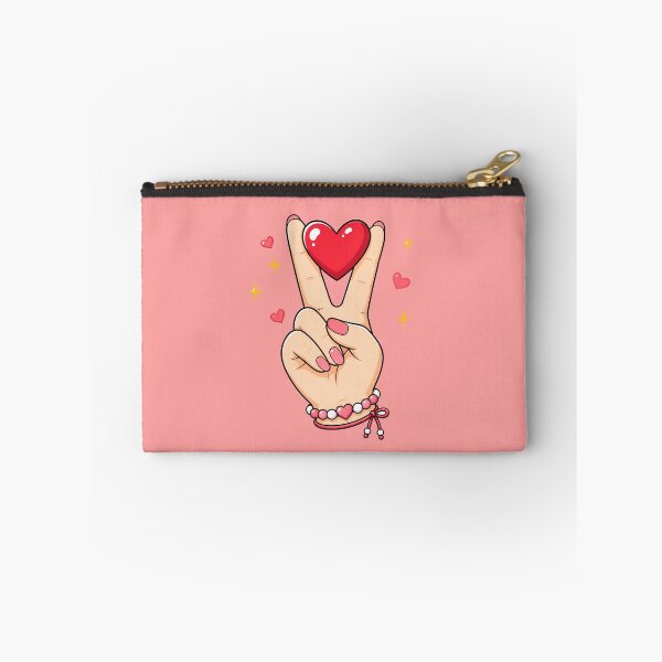 Item preview, Hand Peace Sign Holding Heart designed and sold by ArtMassive.