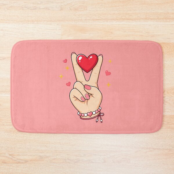 Item preview, Hand Peace Sign Holding Heart designed and sold by ArtMassive.