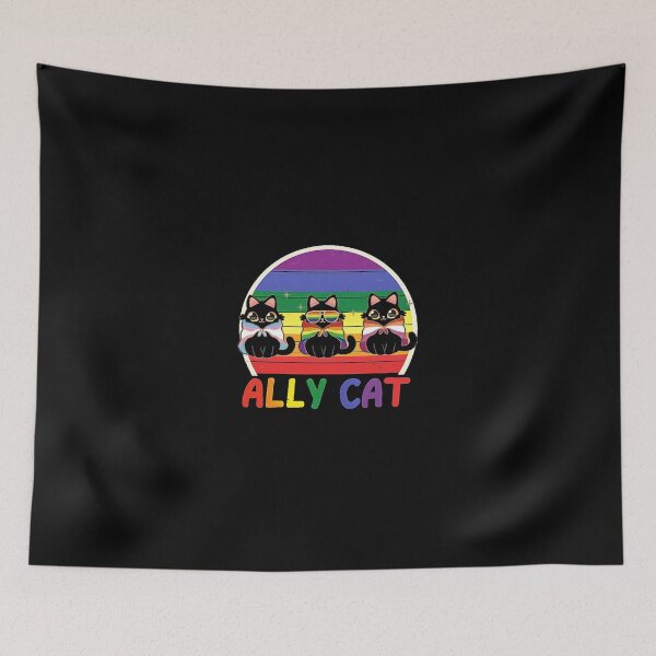 Item preview, Gay Pride Month Ally Cat Funny LGBTQ Rainbow Men Women Kids designed and sold by cass-vale-lab.
