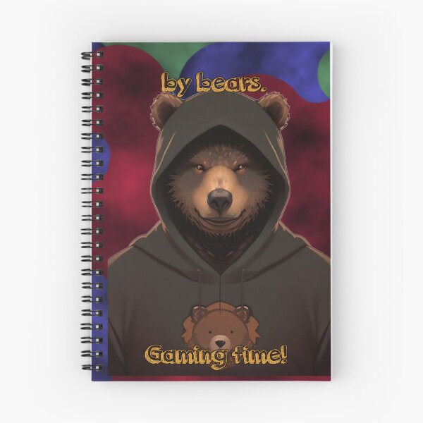 Item preview, Sudadera divertida con capucha de Bears Gaming Time con la mascota del oso grizzly designed and sold by Animalloveus.
