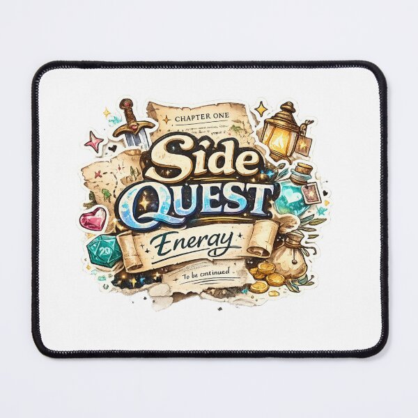 Item preview, Side Quest Energy designed and sold by Candlelit Catastrophes.