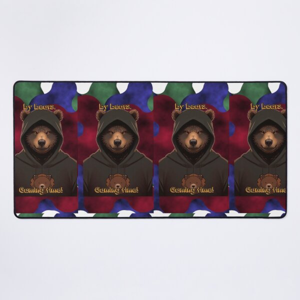 Artikelvorschau, Lustiger Hoodie von Bears Gaming Time mit Grizzly-Maskottchen entworfen und verkauft von Animalloveus.