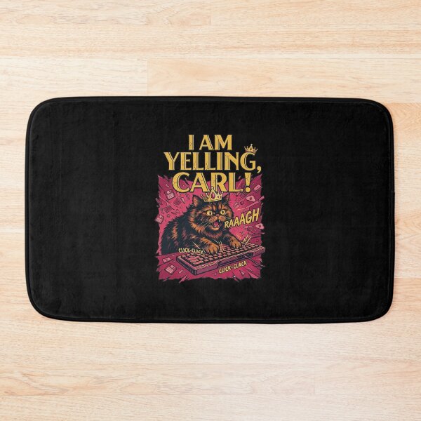 Item preview, Funny I Am Yelling Carl Donut Cat Meme designed and sold by cass-vale-lab.