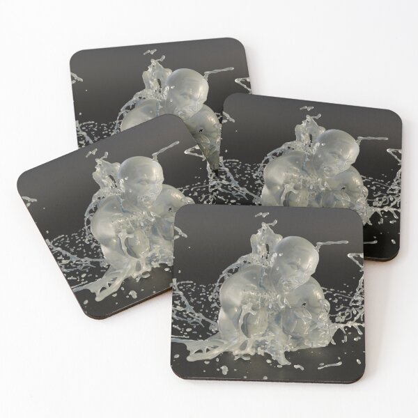 Item preview, 3D Human Splash - Transparent Water Sculpture - Splash Poster designed and sold by Keltoi-art.