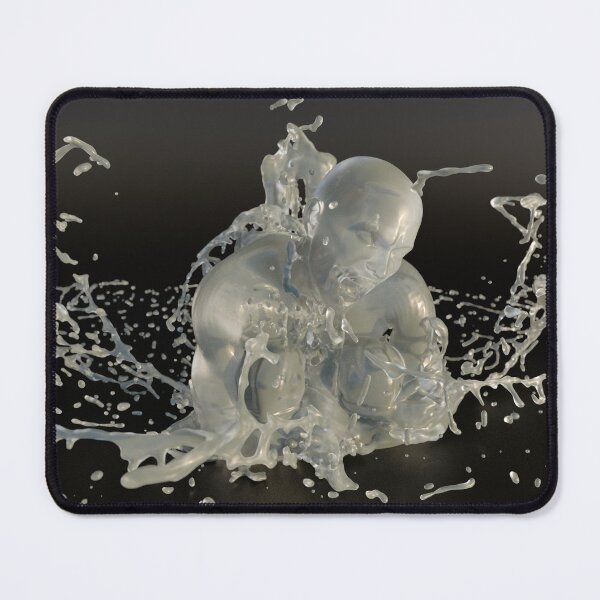 Item preview, 3D Human Splash - Transparent Water Sculpture - Splash Poster designed and sold by Keltoi-art.