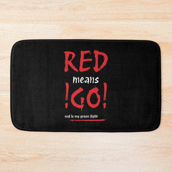 Item preview, RED means GO!! (White+Red) designed and sold by Pencil & Pixel.