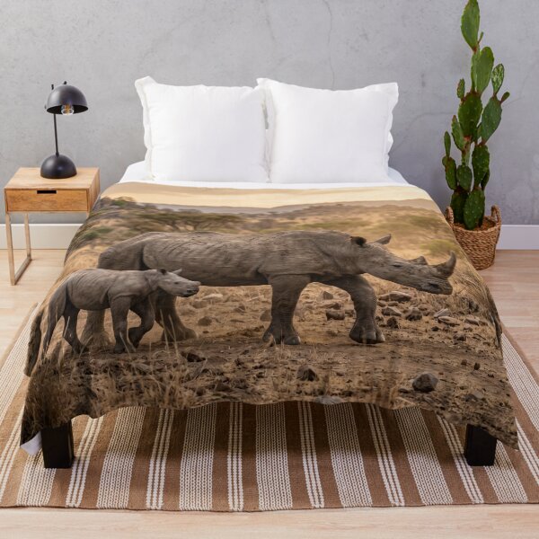 Item preview, African Rhino Mother and Calf Safari Sunset designed and sold by Natural life.