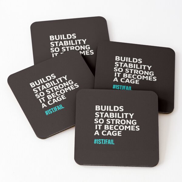 Item preview, ISTJ BUILDS STABILITY SO STRONG / IT BECOMES A CAGE | MBTI LIFEFAIL SERIES – ISTJ PERSONALITY EDITION designed and sold by WitLounge.