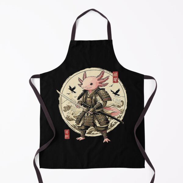 Item preview, Vintage Samurai Axolotl Warrior Illustration with Japanese Inspired Style designed and sold by titanlevi.