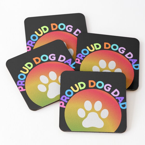Item preview, Proud Dog Dad Retro Rainbow Pet Lover Pride Sticker designed and sold by 22kcashlab.