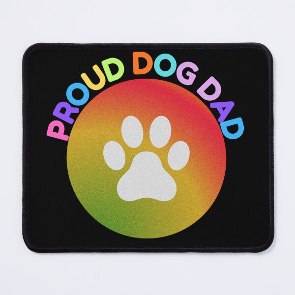 Item preview, Proud Dog Dad Retro Rainbow Pet Lover Pride Sticker designed and sold by 22k Lab Studio.