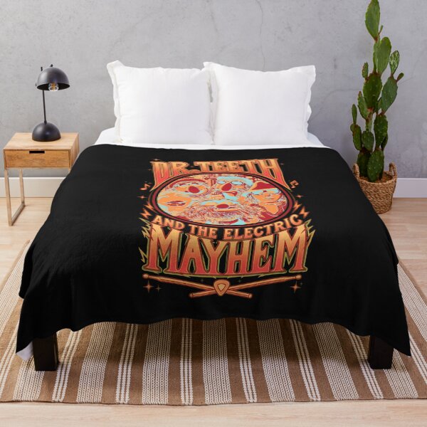 Item preview, Funky Band Mayhem Retro Music Design designed and sold by DoodleVerseDark.