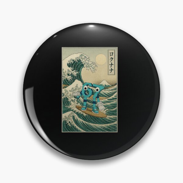 Item preview, Retro Wave Surfing Robot Funny Japanese Inspired designed and sold by FGTV2021.