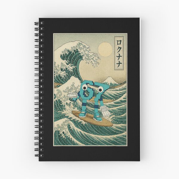Item preview, Retro Wave Surfing Robot Funny Japanese Inspired designed and sold by FGTV2021.
