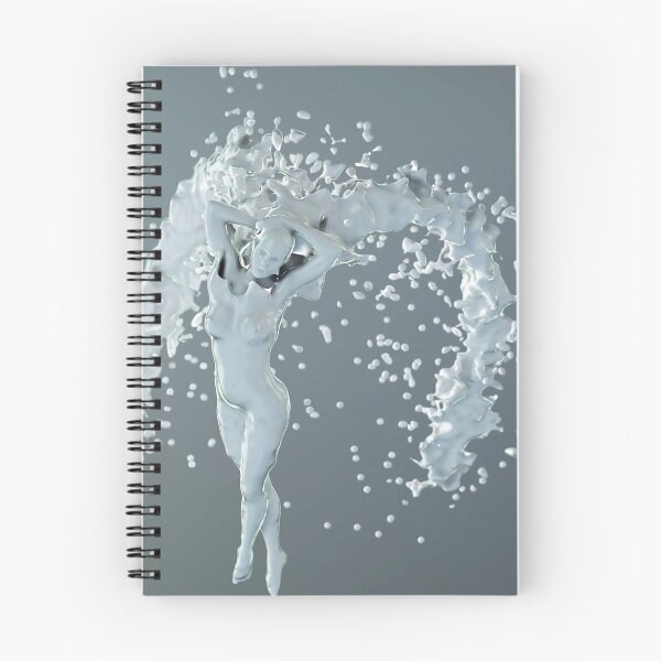 Item preview, 3D Milk Angel - White Splash Goddess - Purity Poster designed and sold by Keltoi-art.