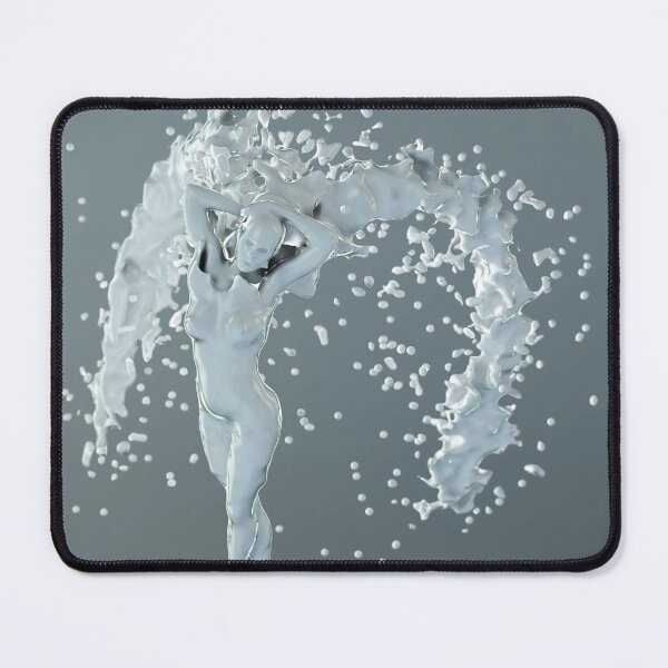 Item preview, 3D Milk Angel - White Splash Goddess - Purity Poster designed and sold by Keltoi-art.