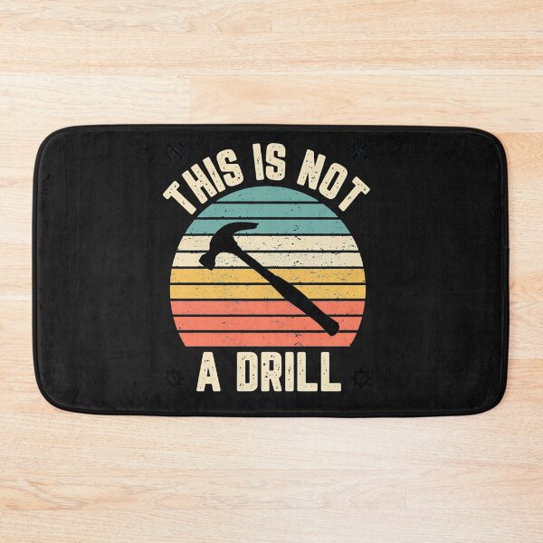 Item preview, This Is Not A Drill Retro Hammer Sunset Tool designed and sold by DoodleVerseDark.
