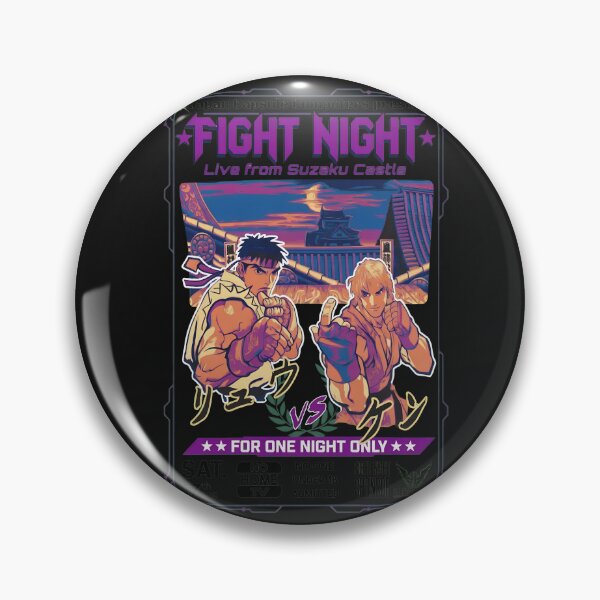 Item preview, Retro Fighting Night at the Castle Poster  designed and sold by DoodleVerseDark.