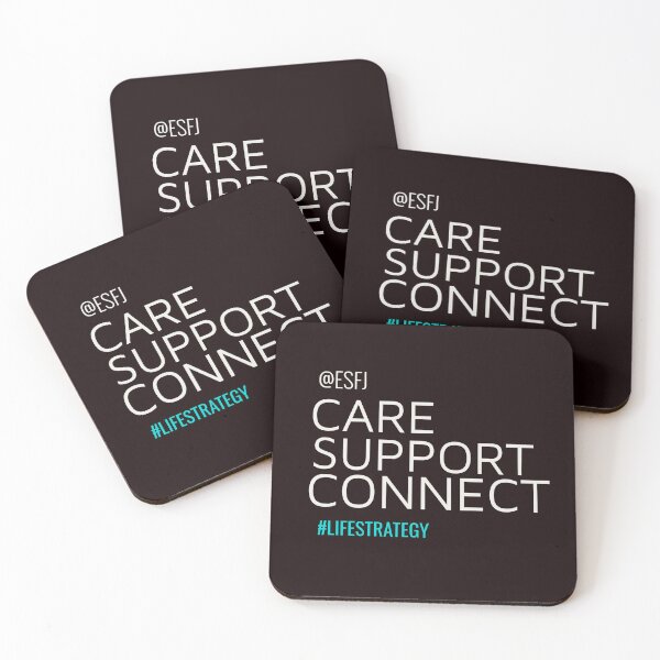 Item preview, ESFJ  SUPPORT CONNECT CARE #LIFESTRATEGY | MBTI LIFE STRATEGY SERIES — ESFJ PERSONALITY EDITION designed and sold by WitLounge.