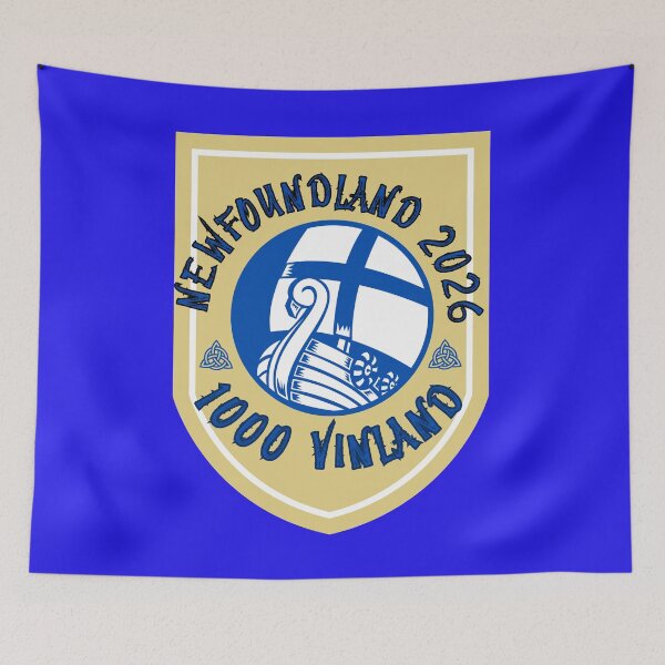 Item preview, VIKING KNARR NEWFOUNDLAND VINLAND SHIELD 2026 NEW WORLD DISCOVERY designed and sold by VinlandFashion.