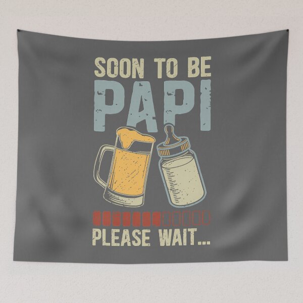 Item preview, Mens Soon to Be Papi Promoted to Papi Future Papi Grandpa Premium Tri-Blend designed and sold by KristineLi.