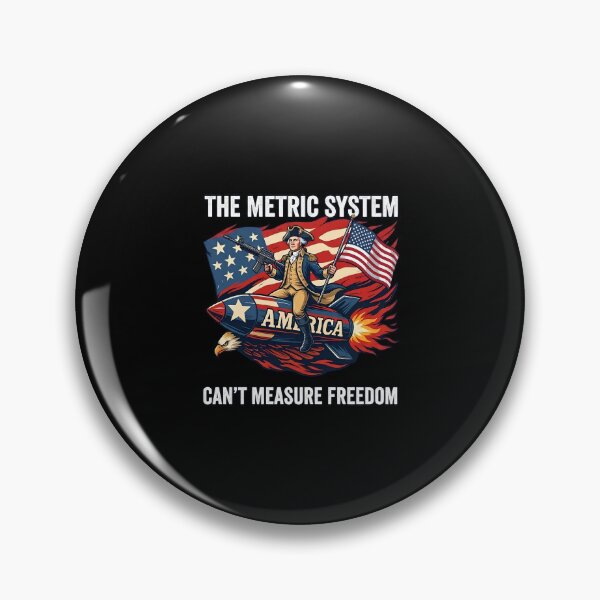 Item preview, The Metric System Can't Measure Freedom Funny 4th of July designed and sold by cass-vale-lab.