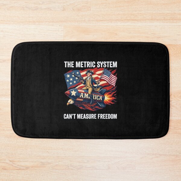 Item preview, The Metric System Can't Measure Freedom Funny 4th of July designed and sold by cass-vale-lab.