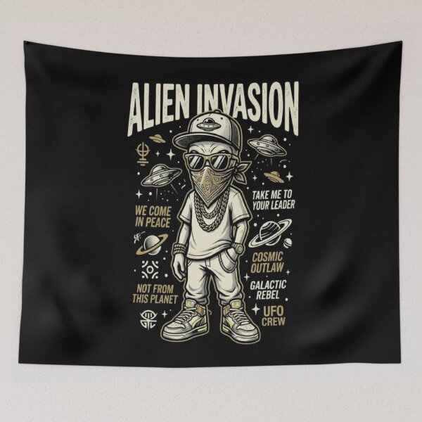 Item preview, RESIDENT ALIEN designed and sold by ALL ART .