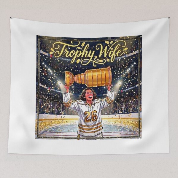 Item preview, Trophy Wife Funny Hockey Championship Art designed and sold by NeonOut.