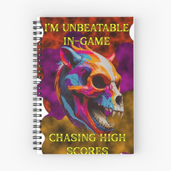 Item preview, Im Unbeatable In Game Chasing High Scores Colorful Bear Skull designed and sold by Animalloveus.