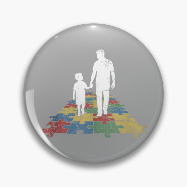 Item preview, Autism Awareness Dad and Child Puzzle Piece Tank Top designed and sold by KathieFaugh.