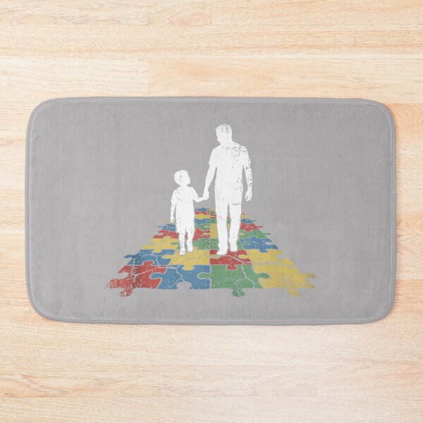 Item preview, Autism Awareness Dad and Child Puzzle Piece Tank Top designed and sold by KathieFaugh.