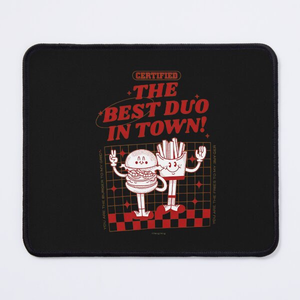 Item preview, The Best Duo In Town Burger Fries Friendship designed and sold by folk-4-arts.