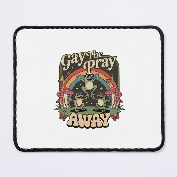 Item preview, Gay The Pray Away Rainbow Funny Meme Frogs LGBT Pride LGBTQ designed and sold by cass-vale-lab.