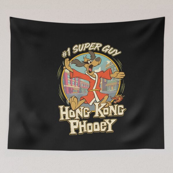 Item preview, Retro Cartoon Dog Kung Fu Guy Vintage  designed and sold by folk-4-arts.