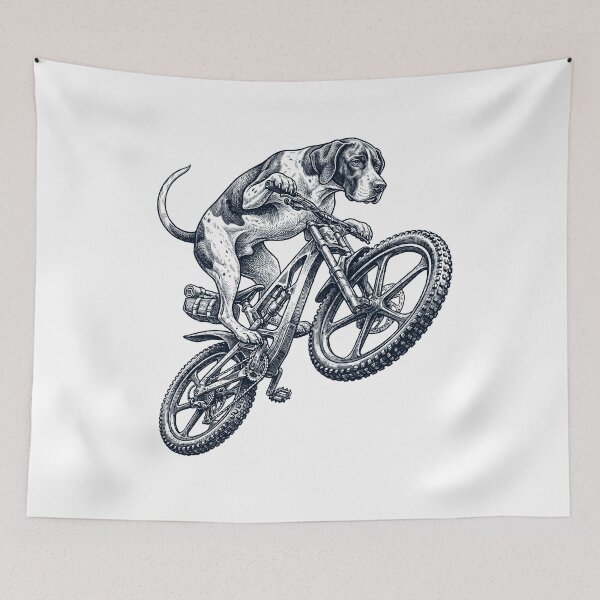 Item preview, Vintage English Pointer Riding Bicycle Cycling Bike Dog Lover designed and sold by TerryConnells.