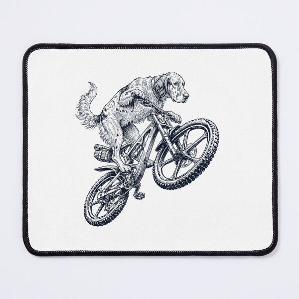 Item preview, Vintage English Setter Riding Bicycle Cycling Bike Dog Lover designed and sold by TerryConnells.