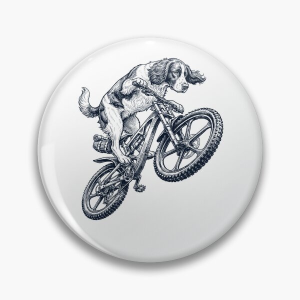 Item preview, Vintage English Springer Spaniel Riding Bicycle Cycling Bike Dog Lover designed and sold by TerryConnells.