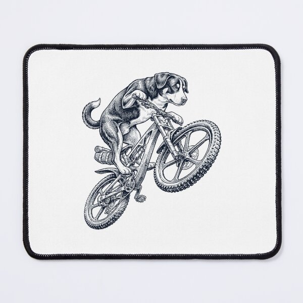 Item preview, Vintage Entlebucher Mountain Dog Riding Bicycle Cycling Bike Dog Lover designed and sold by TerryConnells.
