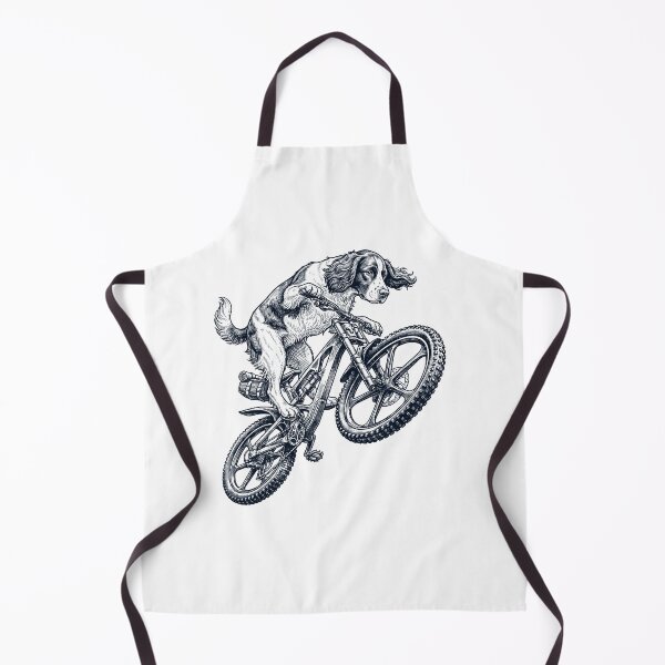 Item preview, Vintage English Springer Spaniel Riding Bicycle Cycling Bike Dog Lover designed and sold by TerryConnells.