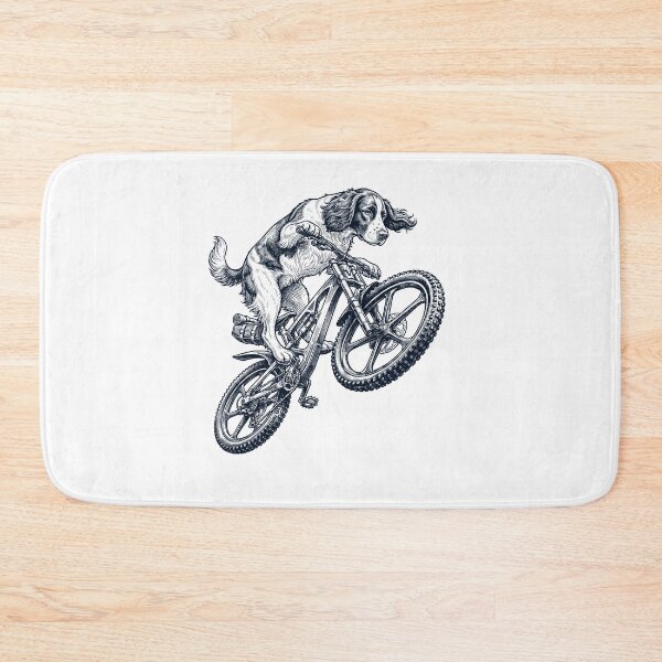 Item preview, Vintage English Springer Spaniel Riding Bicycle Cycling Bike Dog Lover designed and sold by TerryConnells.