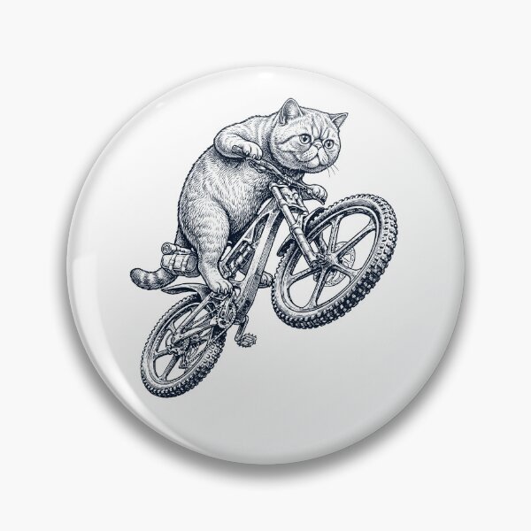 Item preview, Vintage Exotic Shorthair Cat Riding Bicycle Cycling Bike Kitten Lover designed and sold by TerryConnells.