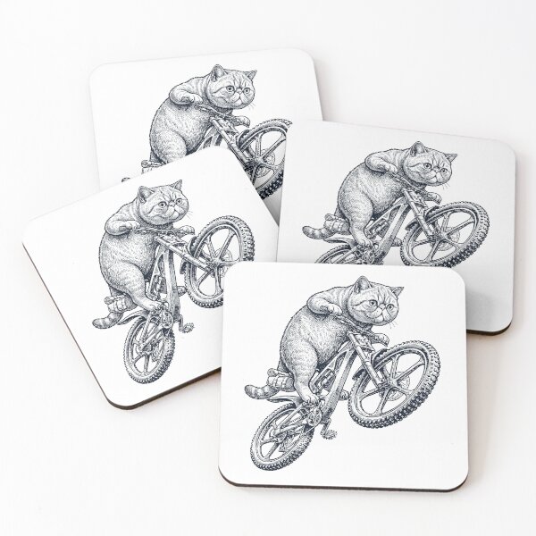 Item preview, Vintage Exotic Shorthair Cat Riding Bicycle Cycling Bike Kitten Lover designed and sold by TerryConnells.