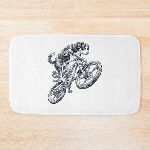 Item preview, Vintage Entlebucher Mountain Dog Riding Bicycle Cycling Bike Dog Lover designed and sold by TerryConnells.