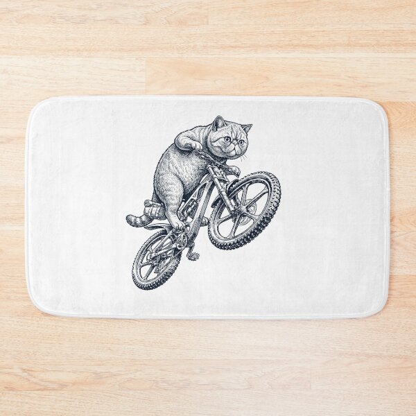 Item preview, Vintage Exotic Shorthair Cat Riding Bicycle Cycling Bike Kitten Lover designed and sold by TerryConnells.