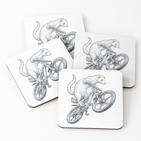 Item preview, Vintage Ferret Riding Bicycle Cycling Bike Animal Lover designed and sold by TerryConnells.