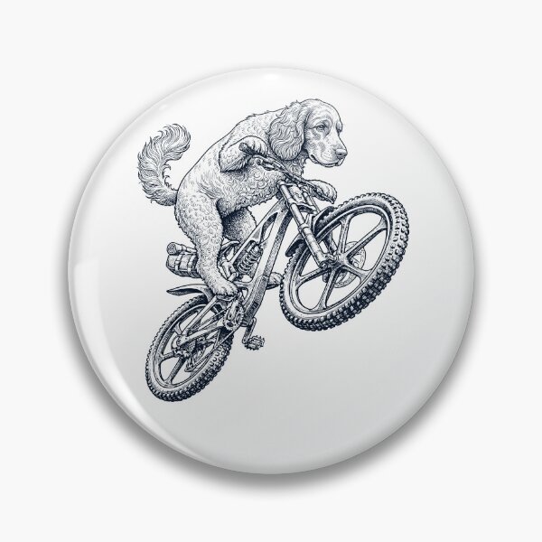 Item preview, Vintage Field Spaniel Riding Bicycle Cycling Bike Dog Lover designed and sold by TerryConnells.