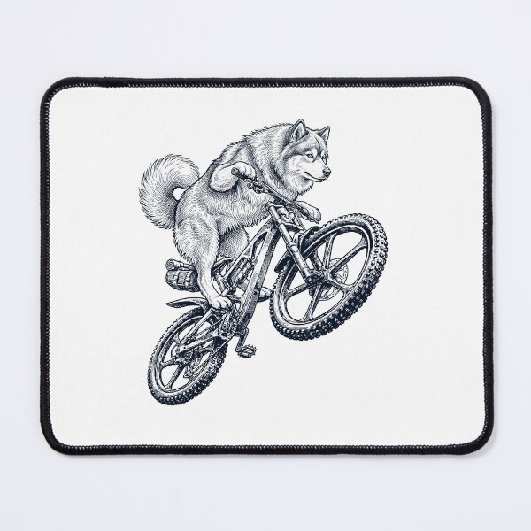 Item preview, Vintage Finnish Lapphund Riding Bicycle Cycling Bike Dog Lover designed and sold by TerryConnells.