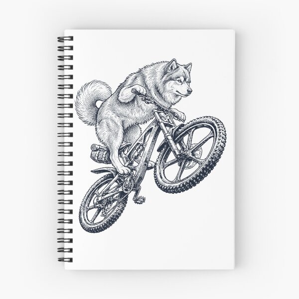 Item preview, Vintage Finnish Lapphund Riding Bicycle Cycling Bike Dog Lover designed and sold by TerryConnells.