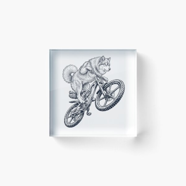 Item preview, Vintage Finnish Lapphund Riding Bicycle Cycling Bike Dog Lover designed and sold by TerryConnells.